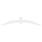Ekena Millwork Archdale Architectural Grade PVC Gable Bracket, 96"W x 20"H x 4"D x 6"F, 5/12 Pitch GBP096X20X0406ARC00 - alternate 2